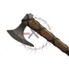  HISTORICAL VIKINGS AXE OF RAGNAR LOTHBROK - STAINLESS STEEL REPLICA NORDIC STYLE W PLAQUE-1